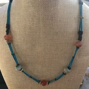 Pre-Columbian Carved Stone, Tiny Clay Rondelles & Turquoise Mummy Beads ‼️